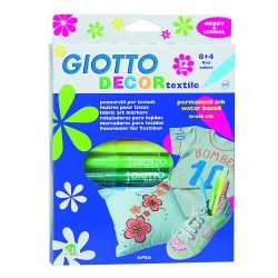 Pennarelli per tessuto Giotto Decor Textil 12pz