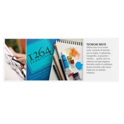 Blocco spiralato 1264 tecniche miste 30fg 300gr A4 Fedrigoni-Fabriano | Blocchi - Carta 