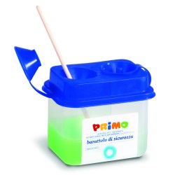 Barattolo lavapennelli sicurezza 2 scomparti Primo