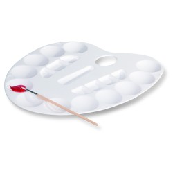 Tavolozza ovale 12 scomparti +7 piccoli 33cm Primo