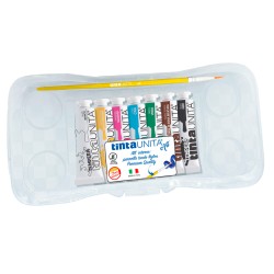 Scatola Tempere 12ml TU 7 colori di cui 3 primari
