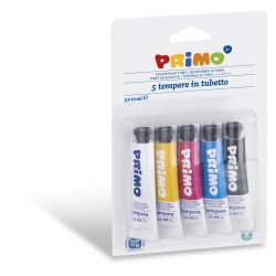 Blister 5 colori primari Tubo tempere 12ml Primo