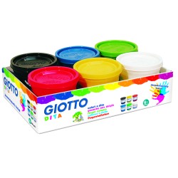 Colori a dita Giotto 6 colori 200ml 535