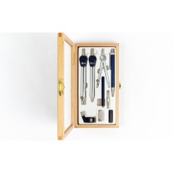 set 610 compasso + balaustrino legno 9pz