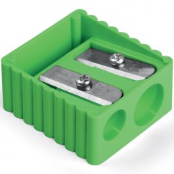 Temperino plastica 2 fori