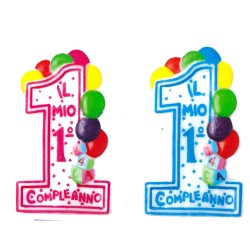 Blister Candeline 1° COMPLEANNO 51471-2