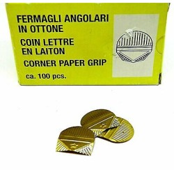 Fermagli angolari ottone Scatola da 1000