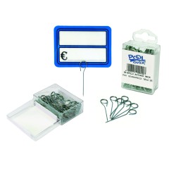 Spilloni segnaprezzi Inox Confezione da 50