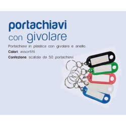 Portachiavi con etichetta givolare cf. 50pz