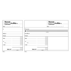 Ricevute affitto madre/figlia 21x10 16020000 Data ufficio | Immobili 