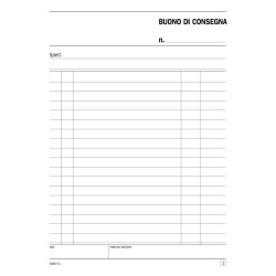 Buoni di Consegna 2 copie 15x21 164570000 Data ufficio | Trasporti 