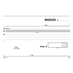 Ricevute generiche 17x10 162570000 Data ufficio | Contabilità e Società 