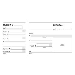 Ricevute generiche Madre/Figlia 21x10 160100 Data ufficio | Contabilità e Società 