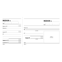 Ricevute generiche Madre/Figlia 21x10 160100 Data ufficio | Contabilità e Società 