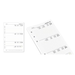 Ricambi Organizer settimanale con data  A5 14,5x21