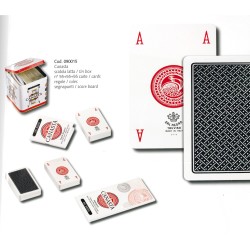 Carte da gioco Canasta in scatola di metallo