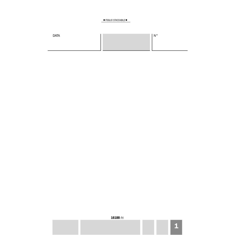 Buoni comande 3 copie 10x15 161880000 Data ufficio | Ristoranti e alberghi 