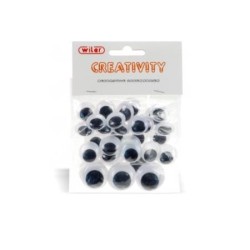 Blister 15 + 10 + 8 occhi adesivi tondi