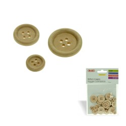 Bl. 24 bottoni legno naturale diam 12-18-22