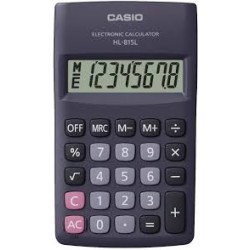 Calcolatrice Casio tascabile HL815L 8 cifre R.Q.