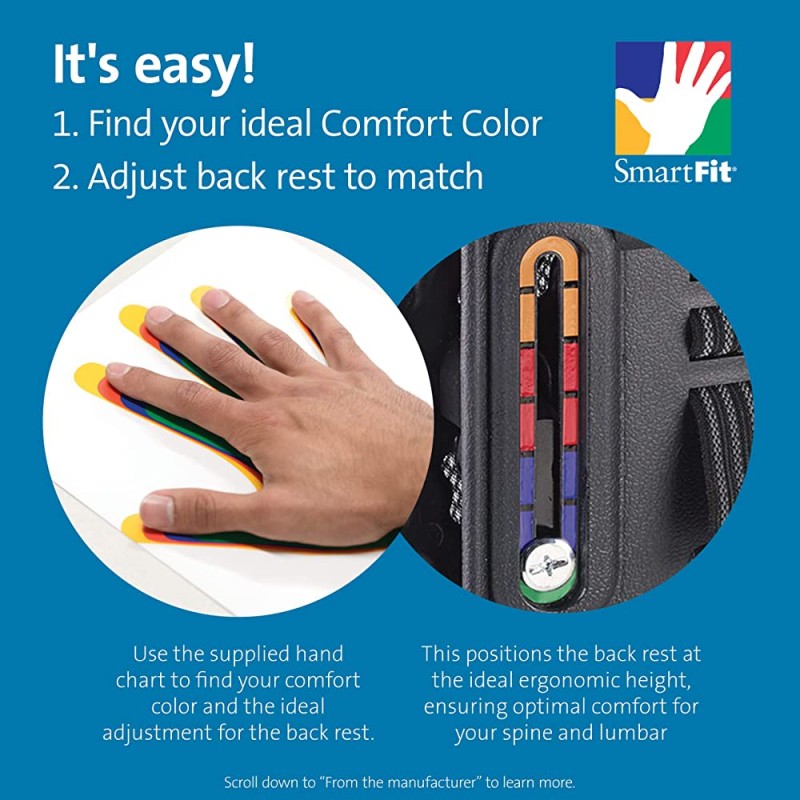 Schienale Smartfit Confort K60412WW Acco-Esselte | Ergonomia - filtri - supporti pc - 