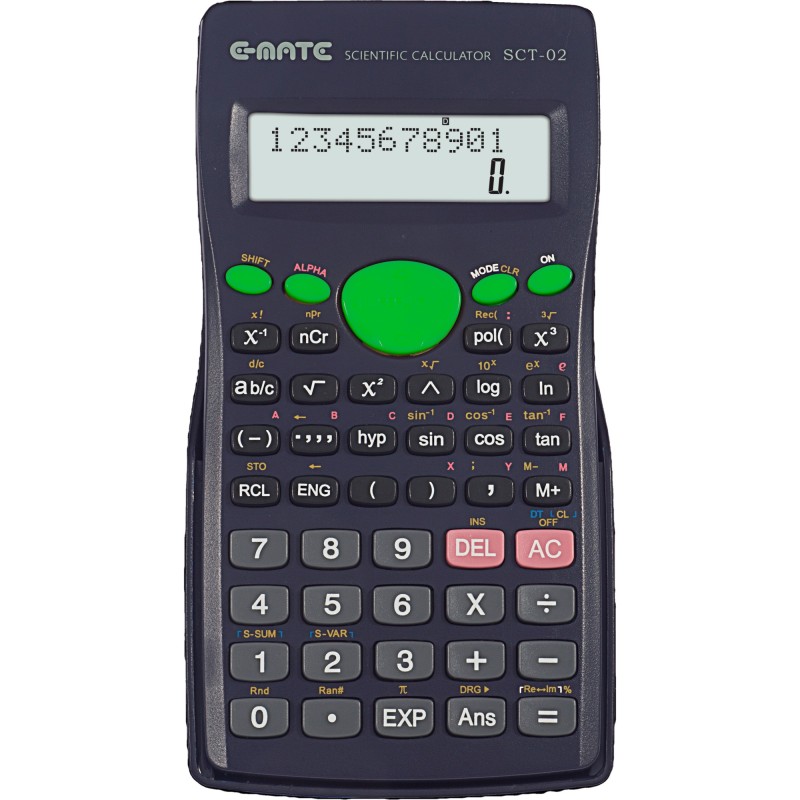 Calcolatrice Pool Digit scient. SCT-02 244FN 3 col Pool Over | Scientifica 