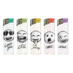 ATOMIC EMOJI ACCENDINO ELETTRONICO 50PZ