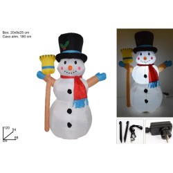 Pupazzo di neve gonfiabile h120
