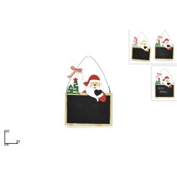 Dietroporta lavagna c/Babbo Natale 2 col. cm20x30