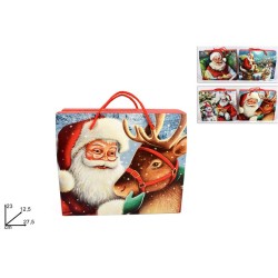 Scatola Regalo Natale con manici 23x27 orizzontale