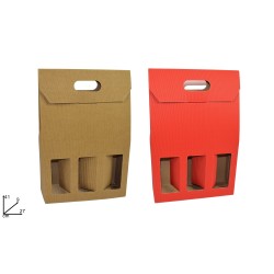 Scatola 3 Bottiglie monocolore