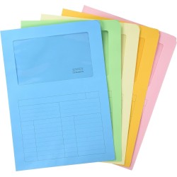 Cartellina Sintex con finestra + tasca