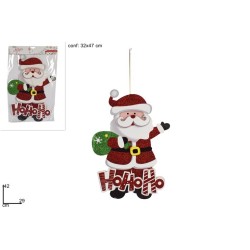 Dietroporta Babbo cartoncino c/glitter h 42