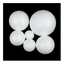 Confezione 15 Sfere polistirolo D10
