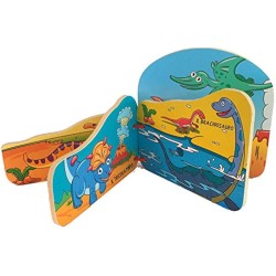 LIBRI IN LEGNO SAGOMATI - DINOSAURI