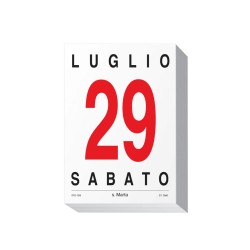 Blocco Calendario 10x15 mezzo ministeriale 214