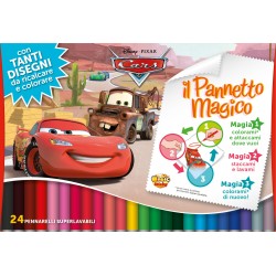 Box Pannetto Magico Cars con 24 pennarelli