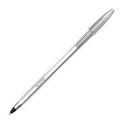 Confezione 20 Bic Cristal Silver (inchiostro nero)