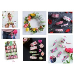 Espositore 28 nastri tessuto 38/25/15 FIORI