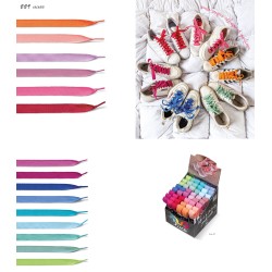 Espositore 48 paia stringhe h15 Colours Tuo Lace