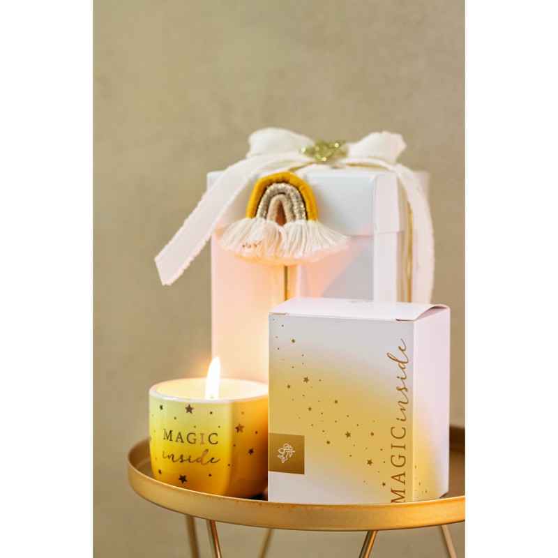 Candela profumata in barattolo Magic Inside gialla Cartai bassanesi spa | Oggettistica 