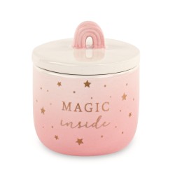 Candela profumata in barattolo Magic Inside rosa h
