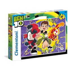 PUZZLE 60 PZ BEN 10. Dim 35x25. Età 5+