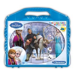CUBI-PUZZLE DA 24 PZ FROZEN in valigetta. Età 3+