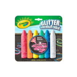 Gessi per esterno glitter 6pz