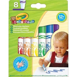 Mini Kids 8 Pennarelli Lavabili. Età  1+