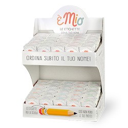 Etichette èMio Espositore 50pz