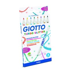 Astuccio 8 Pennarelli Giotto Turbo Glitter