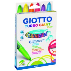 Astuccio 6 Pennarelli Giotto Turbo Giant col fluo