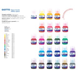 Giotto Decor Acrylic effetto opaco 25ml monocolore
